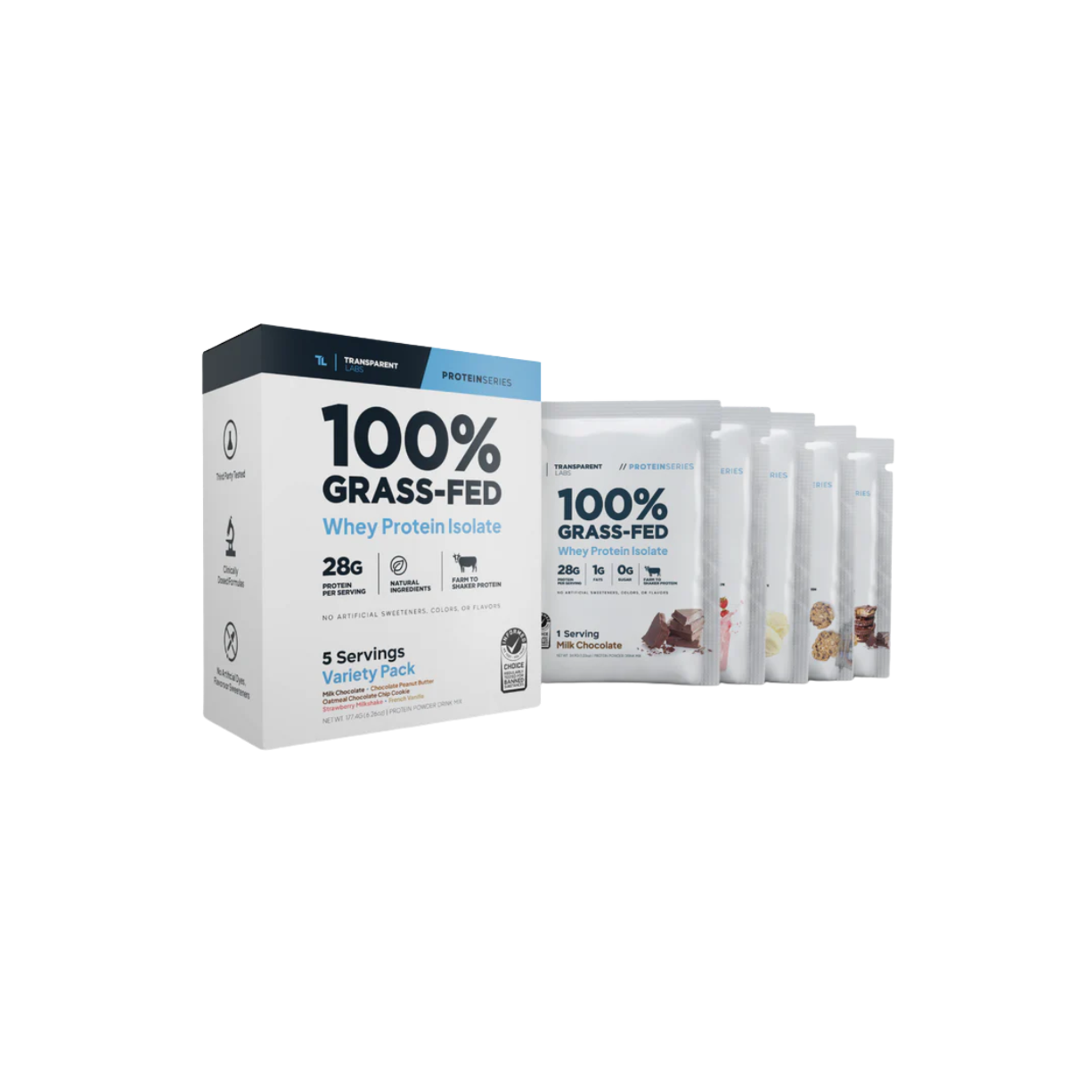 100% Grass-Fed Whey Protein Isolate Variety Pack