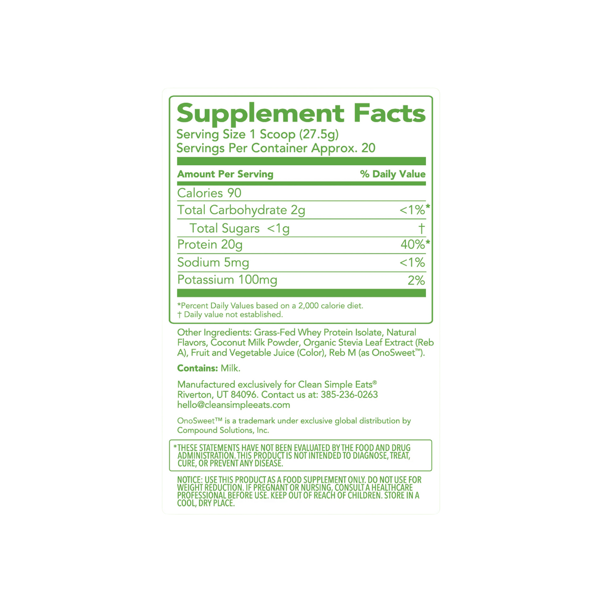 Clear Protein Powder