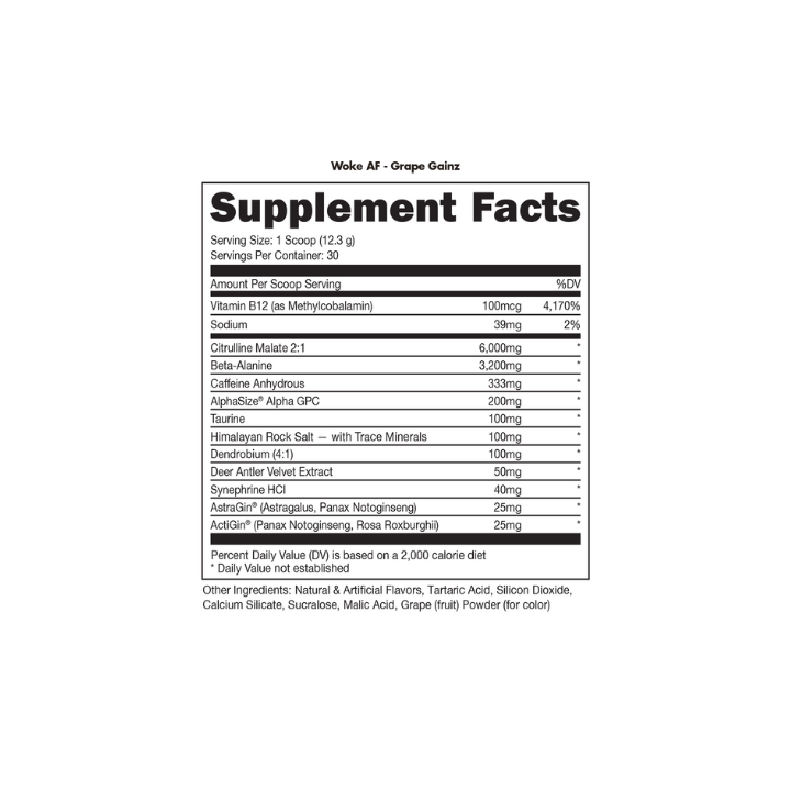 Woke AF Pre-Workout