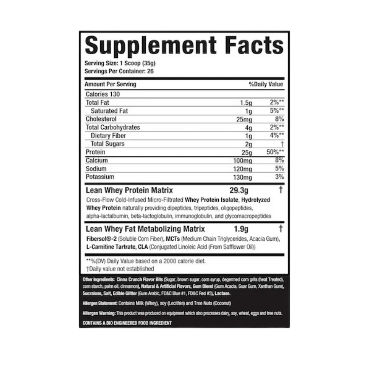 Lean Whey Iso Hydro Gourmet Protein