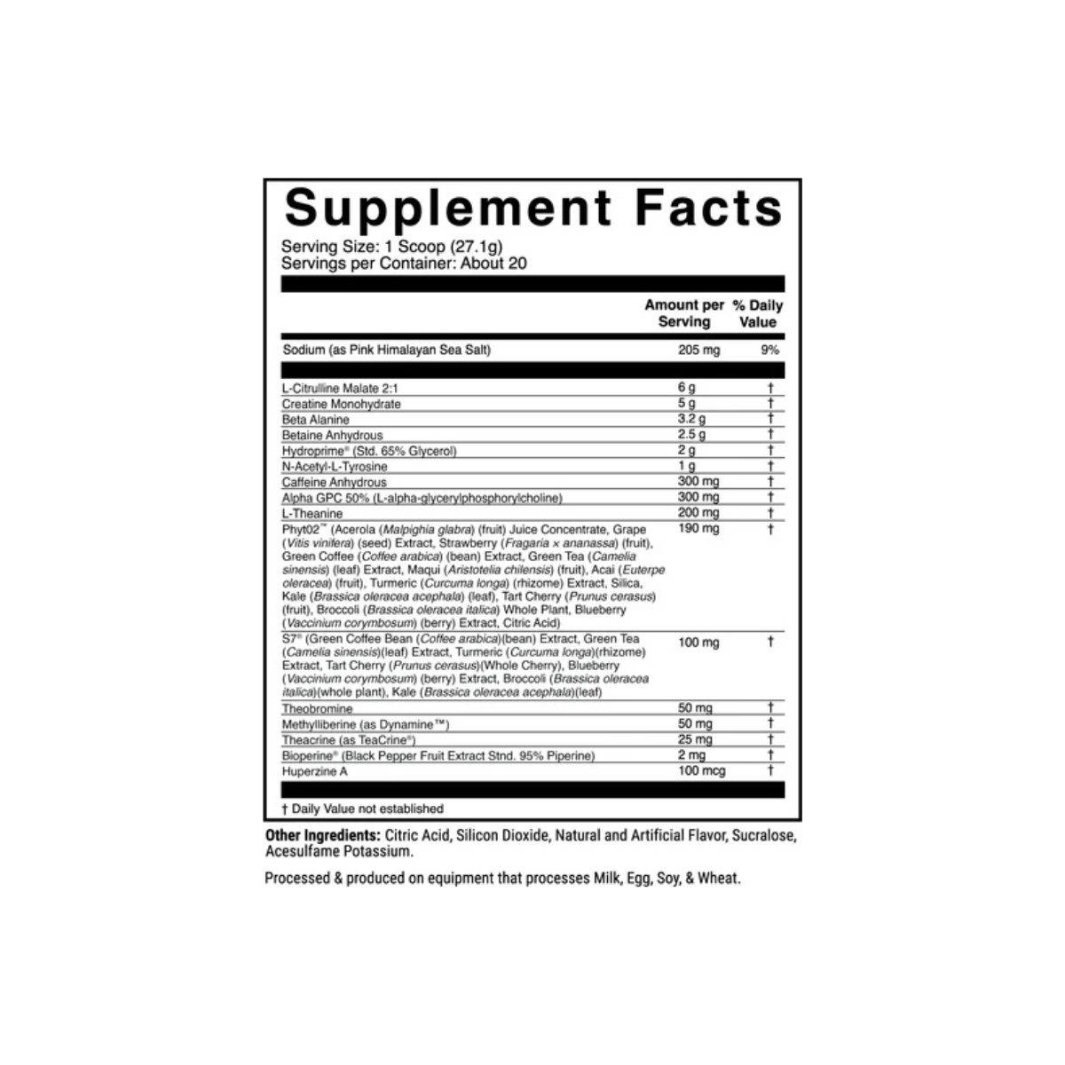 Project-1 Pre-Workout