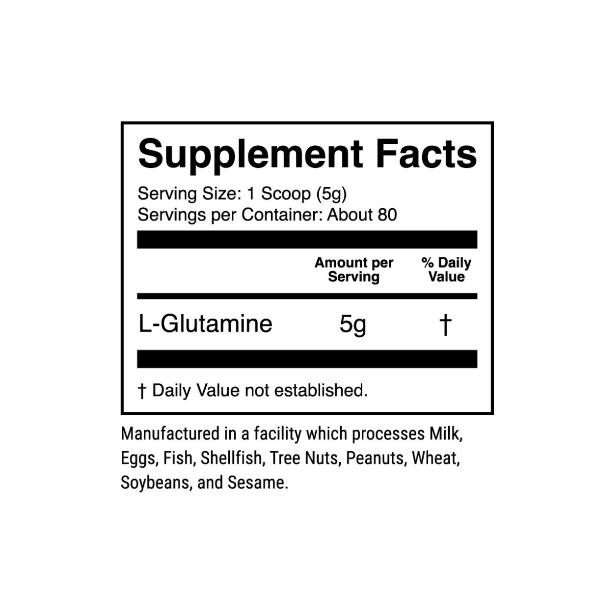 Micronized Glutamine