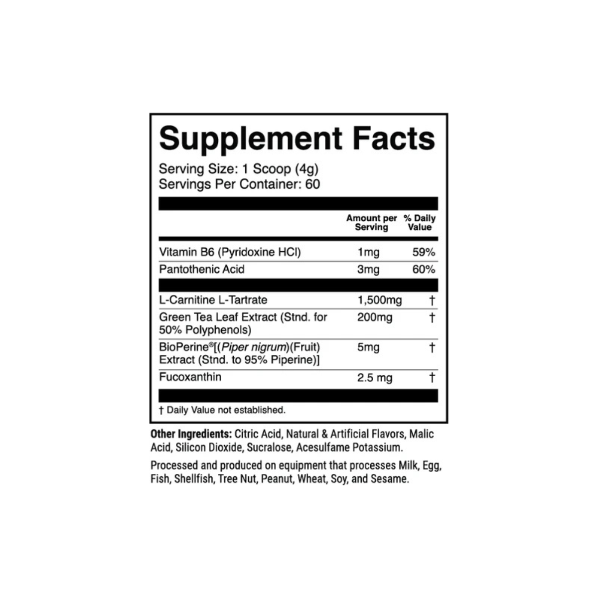 L-Carnitine w/ Fucoxanthin