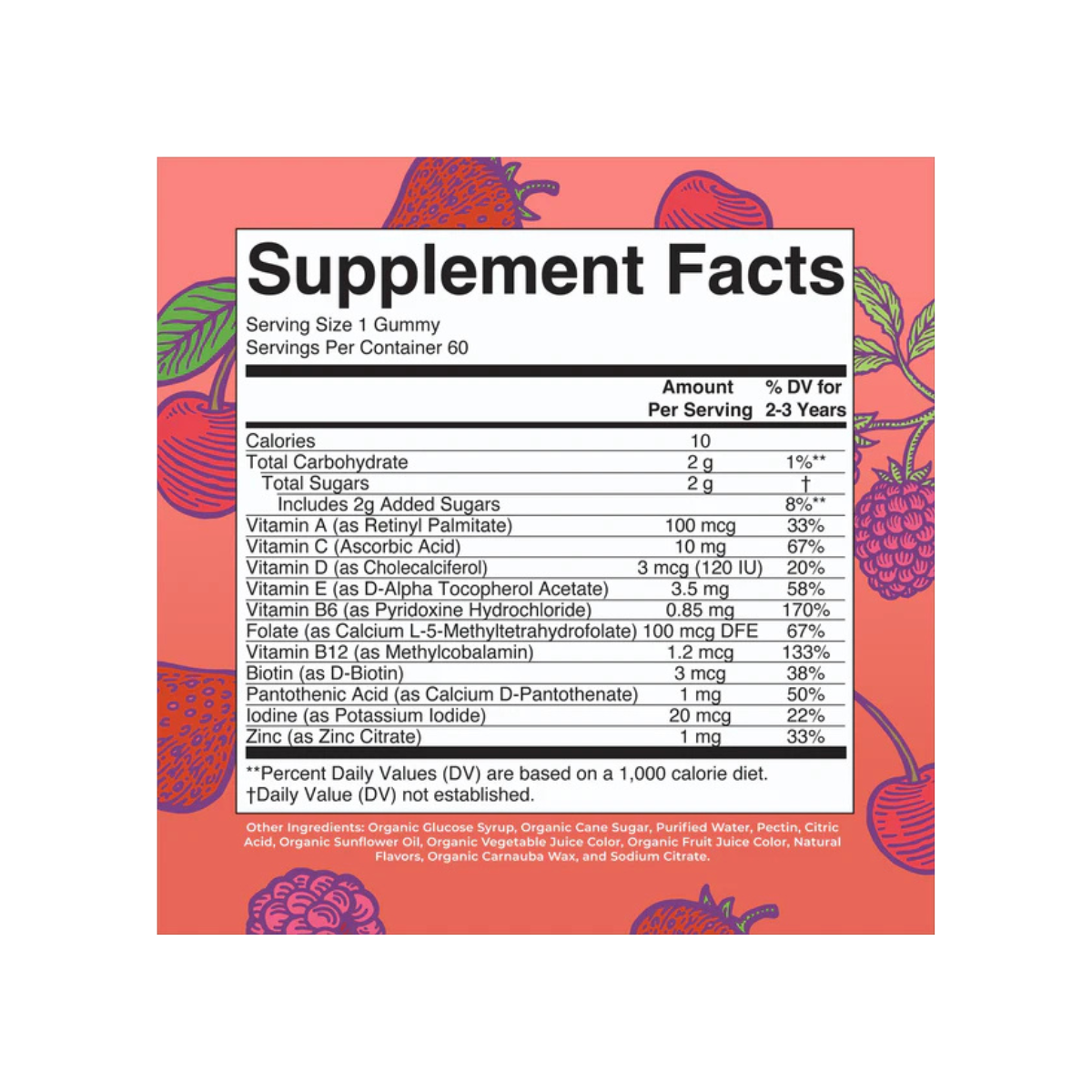 Organic Toddler Multivitamin Gummies