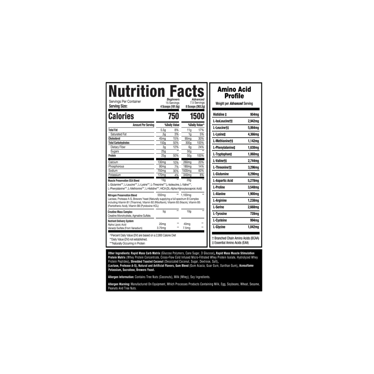 Mass Revolution Mass Gainer