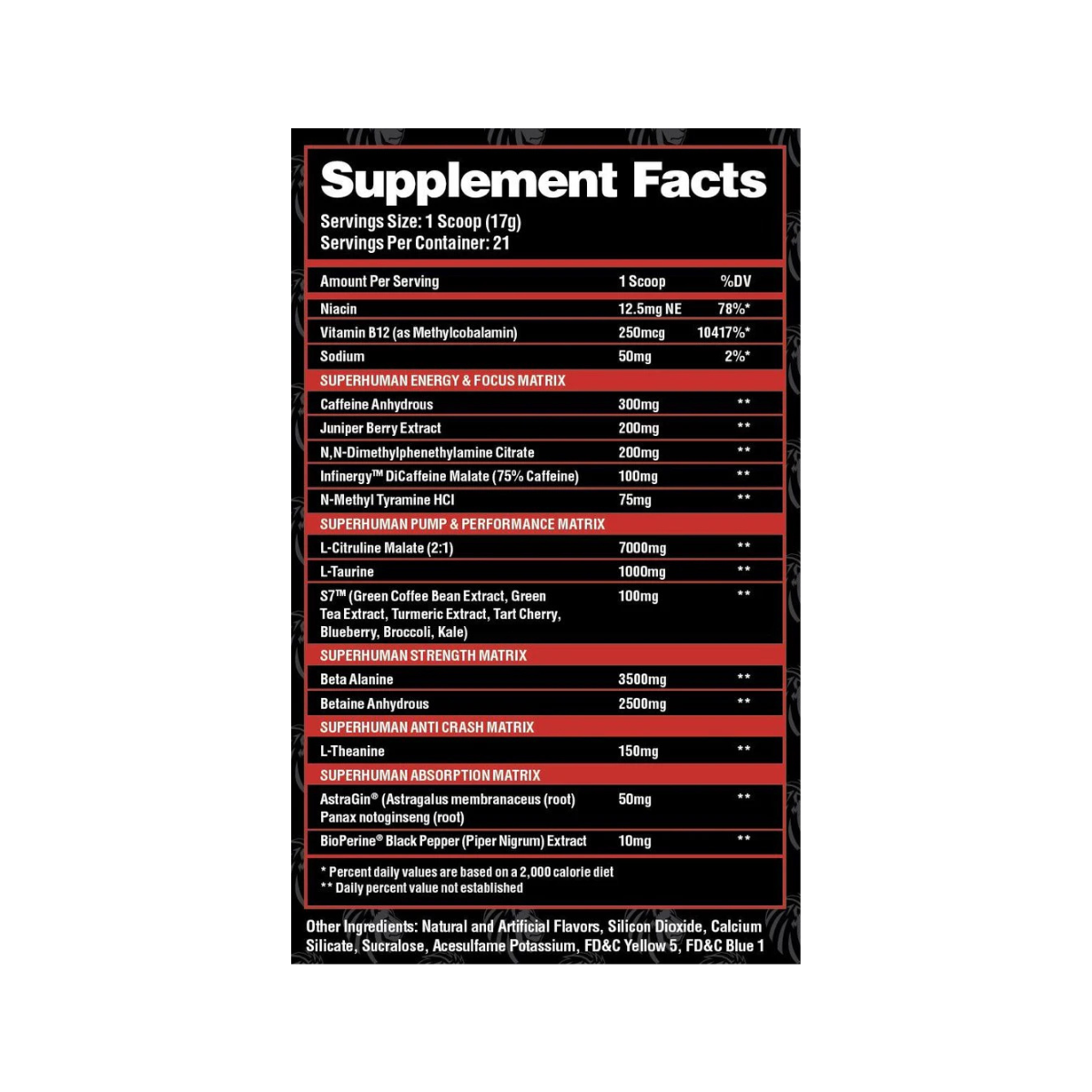 Superhuman Supreme Pre-Workout