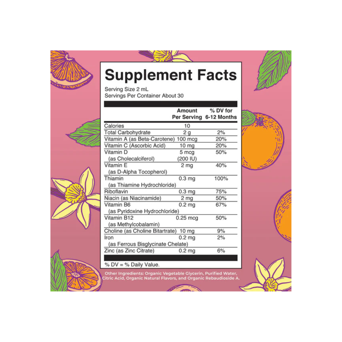 Organic Infant Multivitamin Liquid Drops