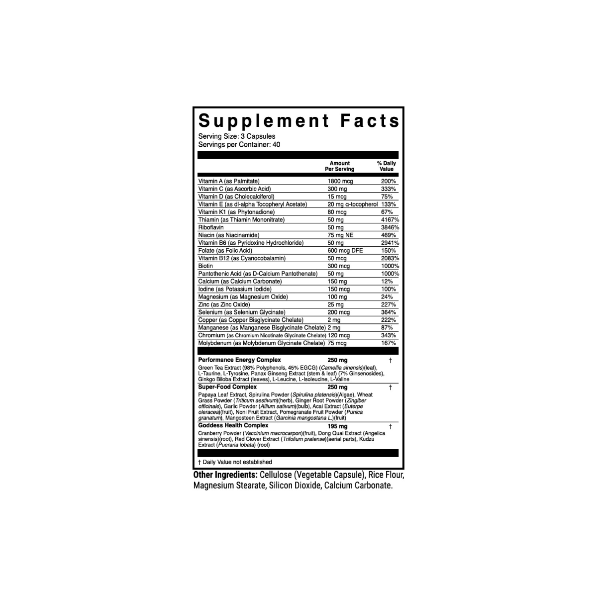 M-Factor Goddess Multivitamin