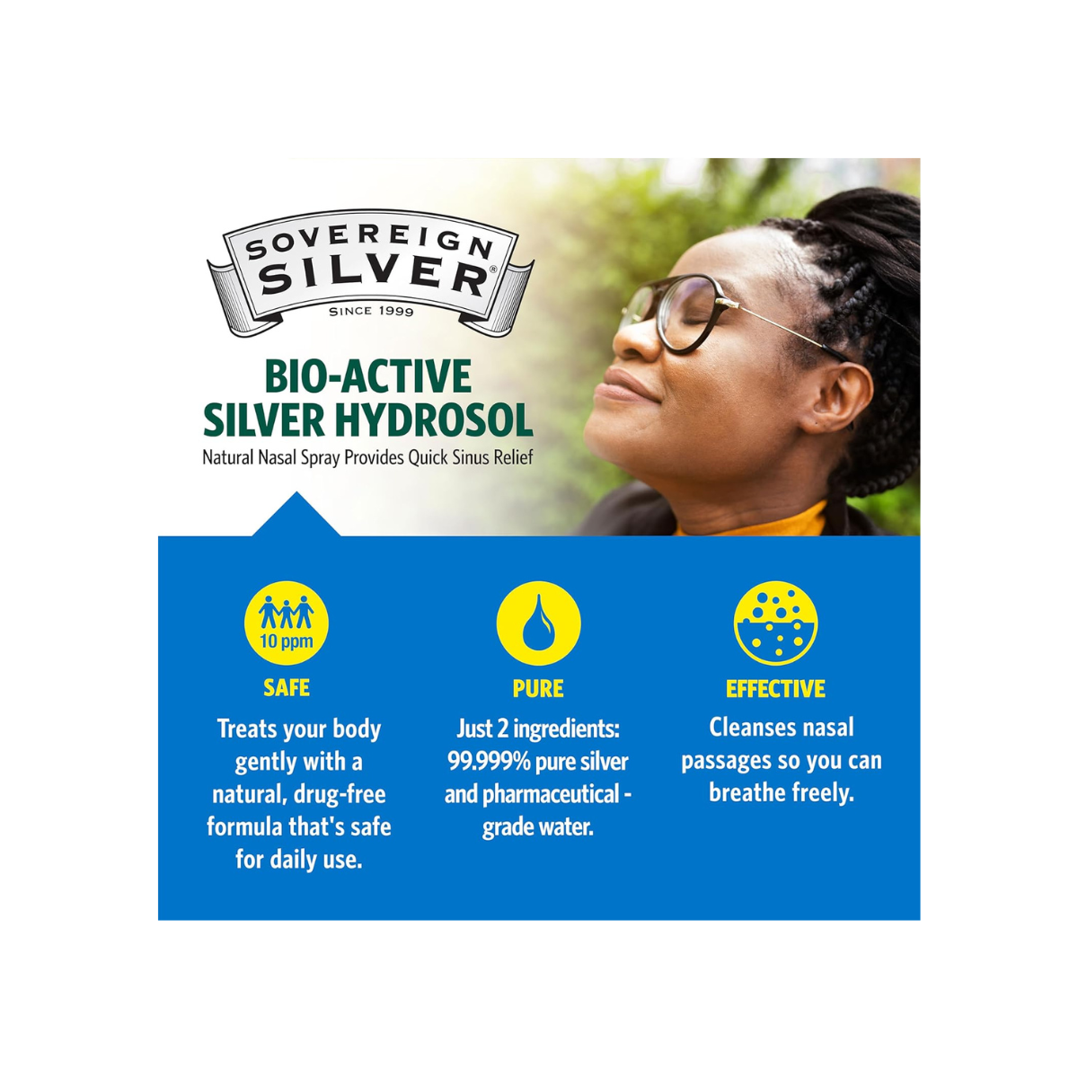 Bio-Active Silver Hydrosol Natural Nasal Spray
