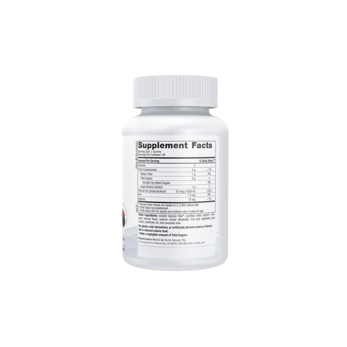 Zero Sugar Vitamin D3 Gummies