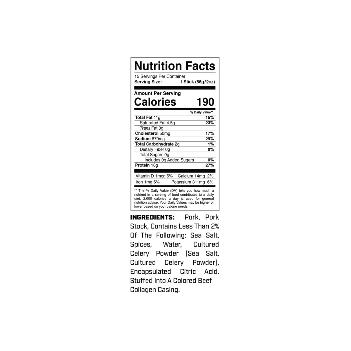 Protein Sticks Box