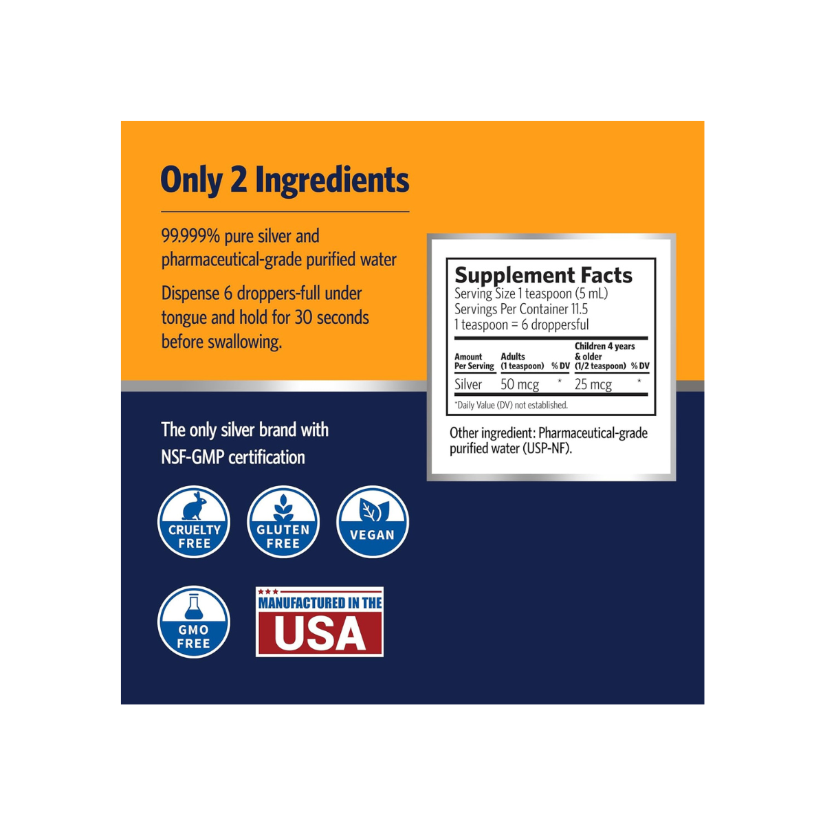 Bio-Active Silver Hydrosol – Dropper-Top