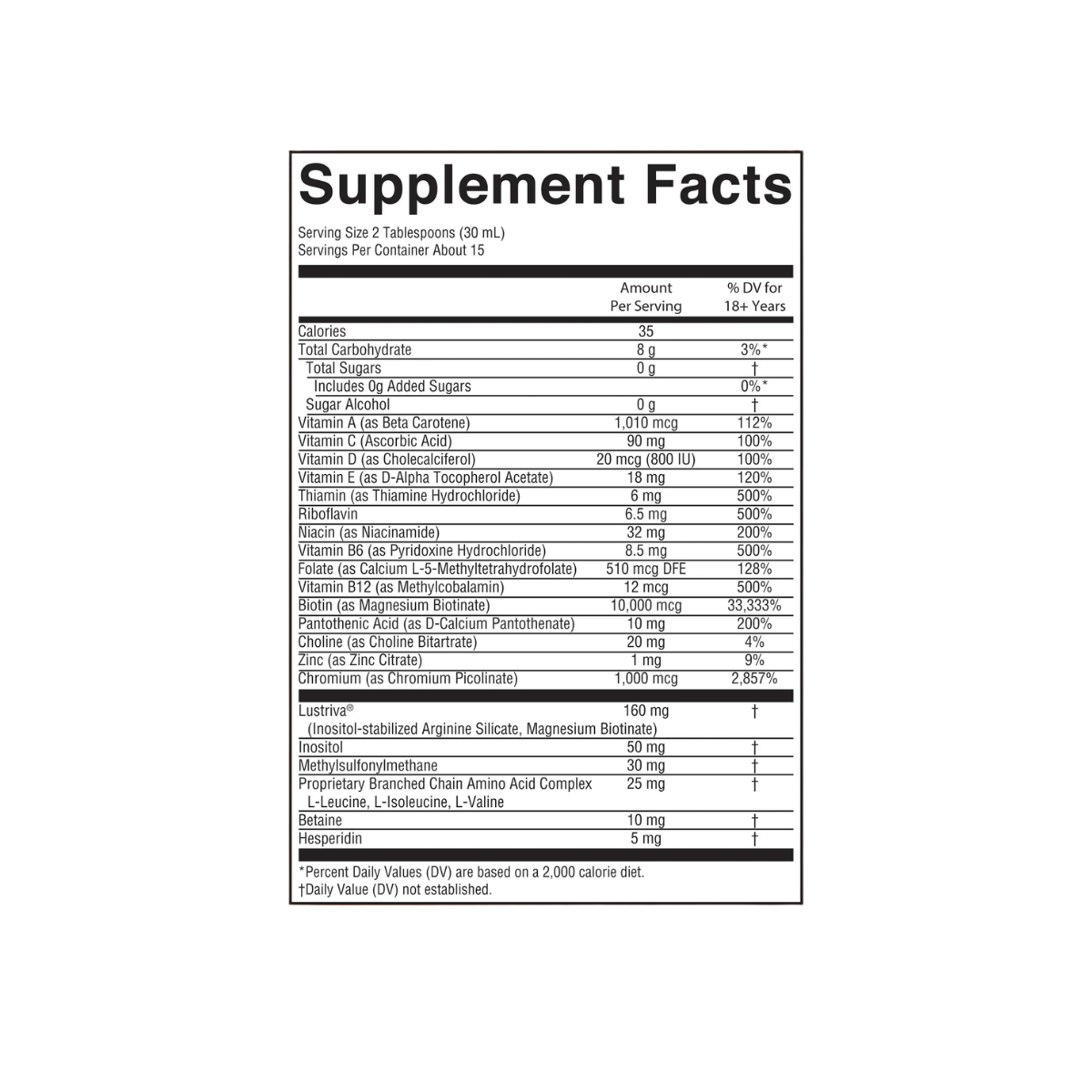 Liquid Morning Multivitamin + Hair Growth