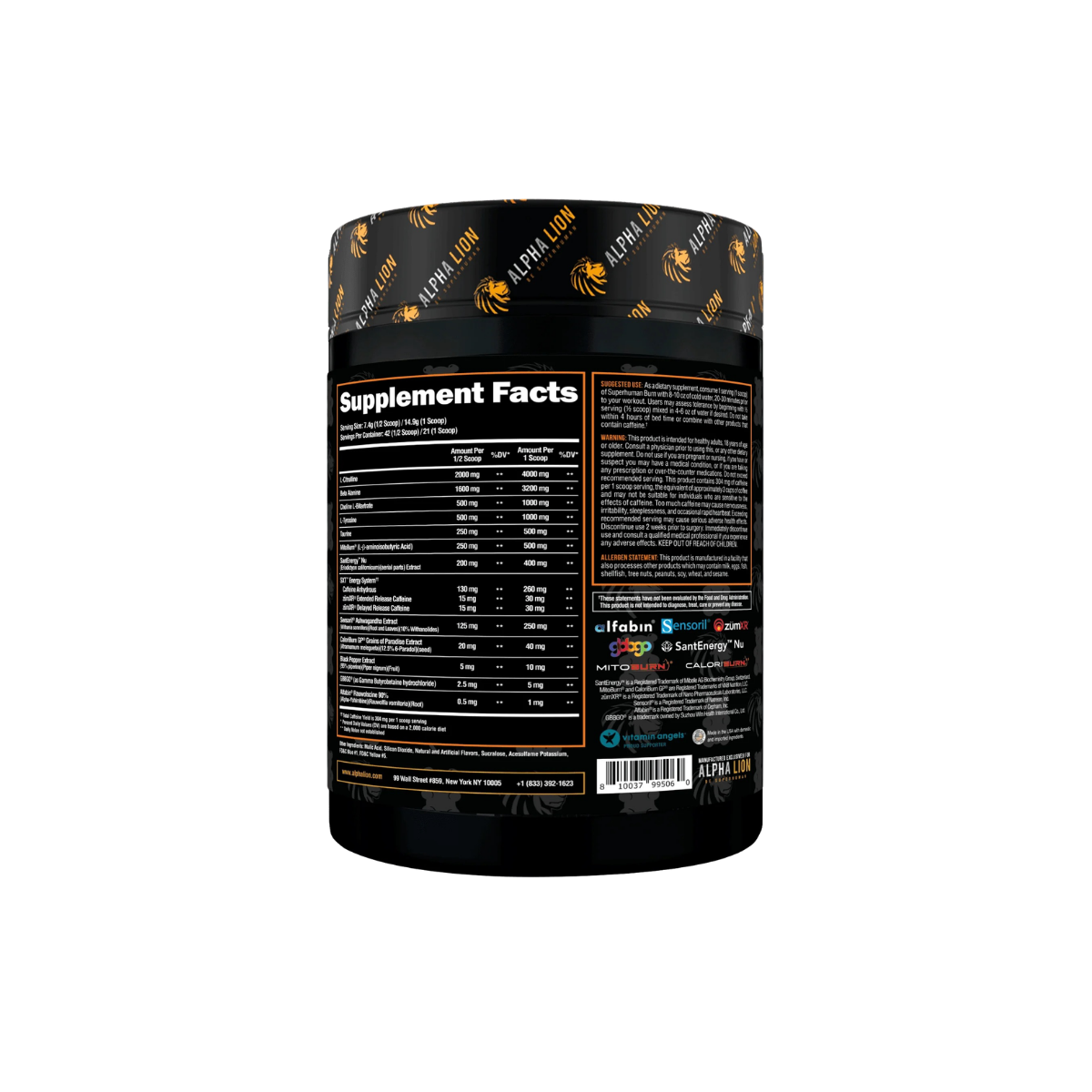 Superhuman Burn 2-in-1 Fat Burning Pre-Workout