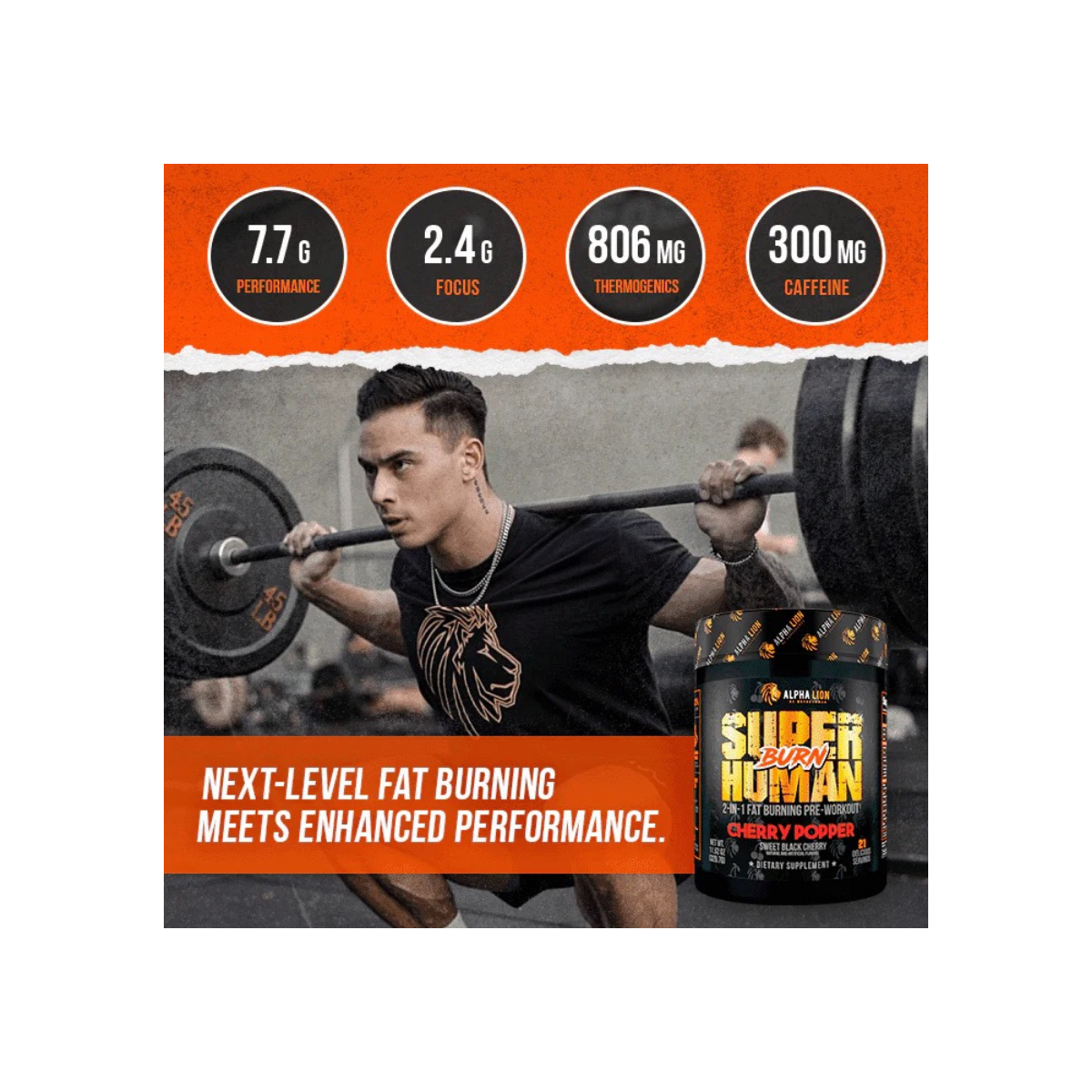 Superhuman Burn 2-in-1 Fat Burning Pre-Workout