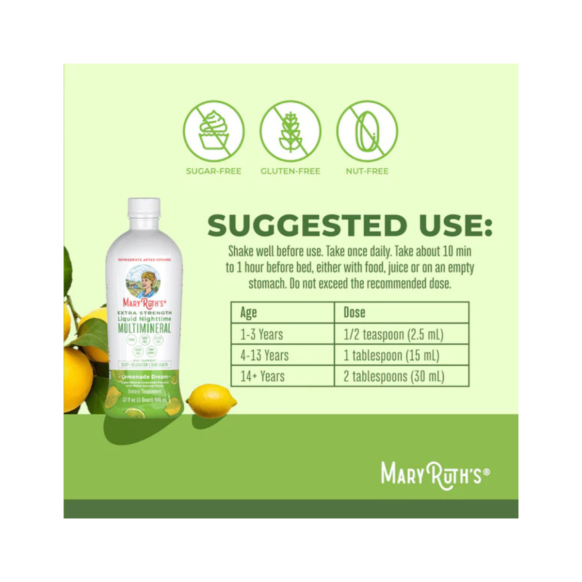 Extra Strength Liquid Nighttime Multimineral