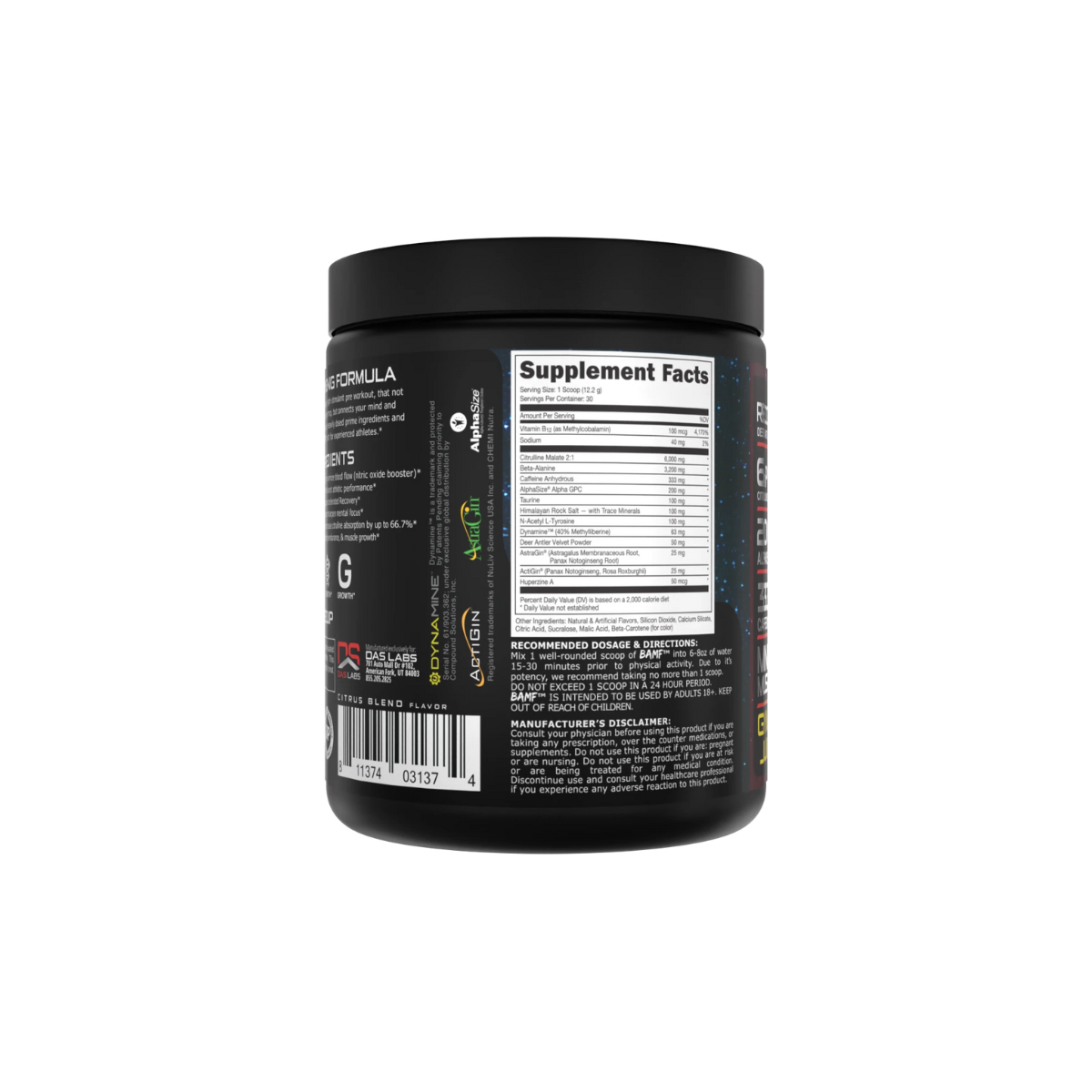 BAMF High Stimulant Nootropic Pre-Workout