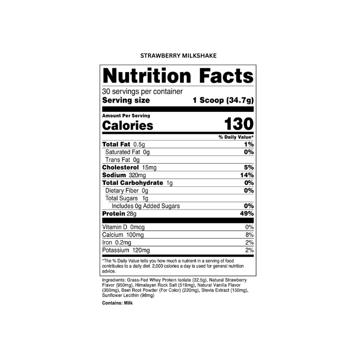 100% Grass-Fed Whey Protein Isolate